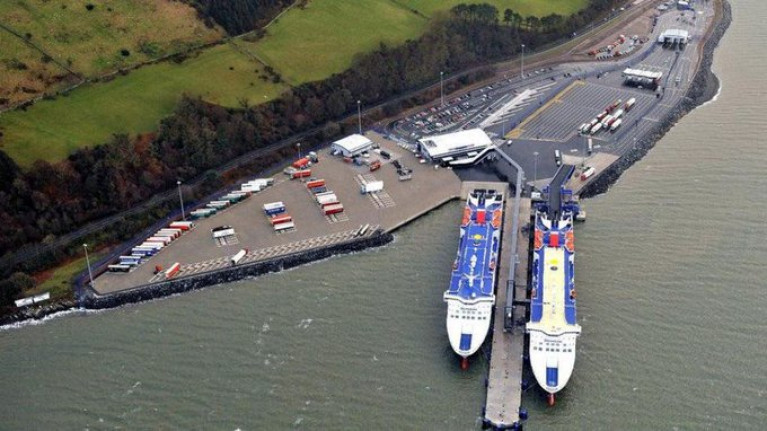 Green Port: Talks with ferry operators (P&O & Stena) about the scheme are said to have been positive. Above: Loch Ryan Port, Afloat adds is operated by Stena for their Belfast route, is located in Cairnryan where P&O also have a terminal that serves the second North Channel link to Larne. 