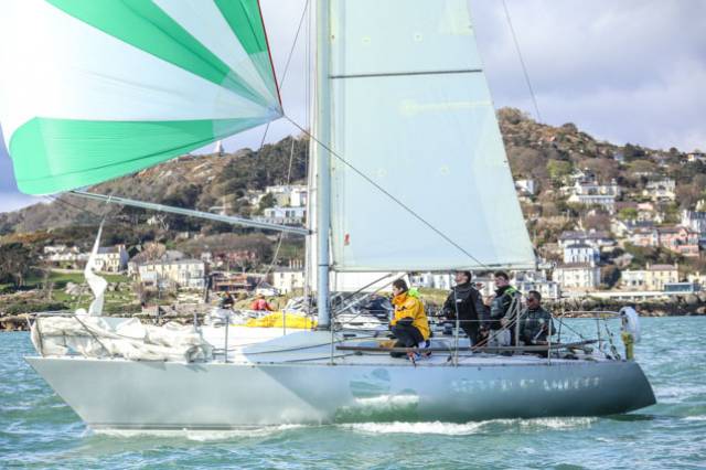 With a crew of friends and family very much in mind, Conor Fogerty's Silver Shamrock competes in the first ISORA race off Dalkey, County Dublin