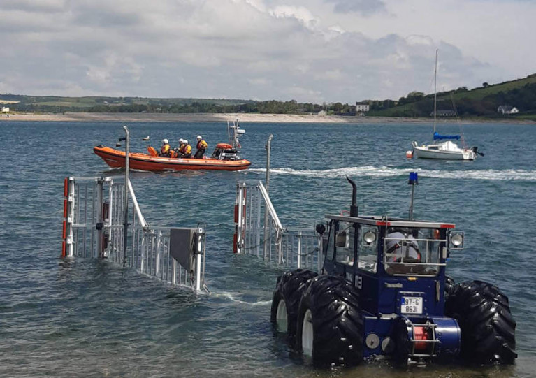 Youghal RNLI’s inshore lifeboat and volunteer crew