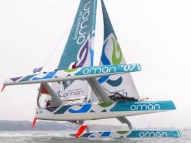 Musandam-Oman Sail left L&#039;Orient on Wednesday to sail the MOD70 to the start of the Myth of Malham