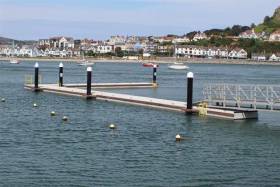 The new waiting jetty at Conwy Marina supplied by Banagher firm Inland and Marina Coastal Systems