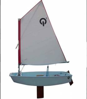 The new polyethylene Sailqube Optimist dinghy has arrived at Ballyholme Yacht Club