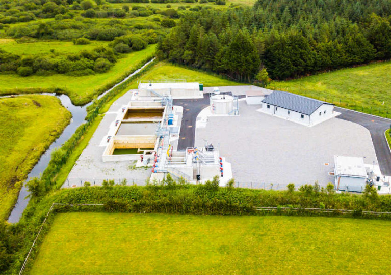 New treatment plant at Tubbercurry, Co Sligo, one of the 19 large urban areas that failed to meet EU treatment standards in 2019