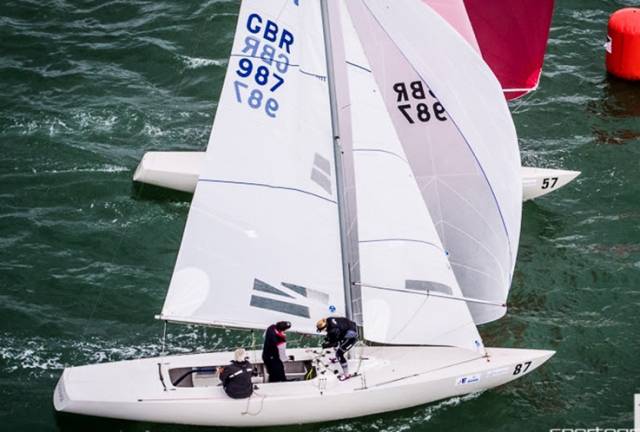  Richard and Samantha Burrows from Howth Yacht Club are racing at the Etchells Worlds