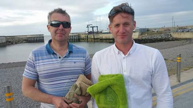 Stephen Oram left and Noel Butler were winners at the Greystones Sailing Club Fireball Open event