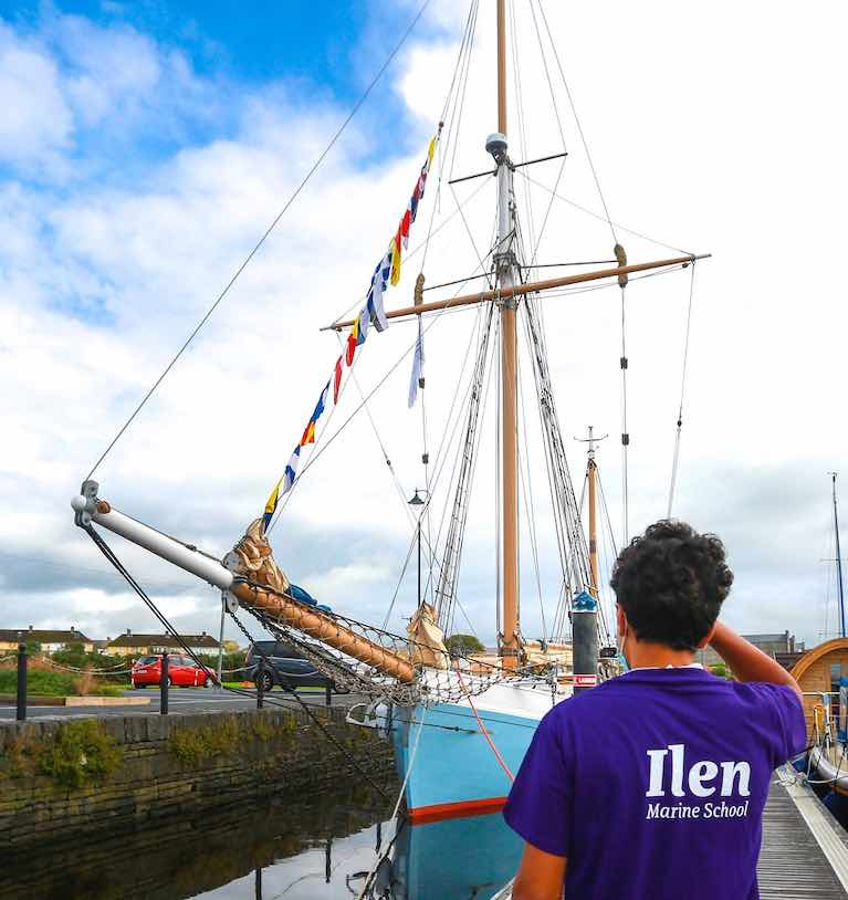 Trading ship, sailing ship, school ship – the Ilen goes about her business in Kilrush, County Clare