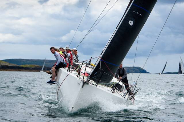 Paul O'Higgins' Dublin Bay based Rockabill, a JPK 10.80, competes in the first race of Calves Week. Scroll down for photo gallery 
