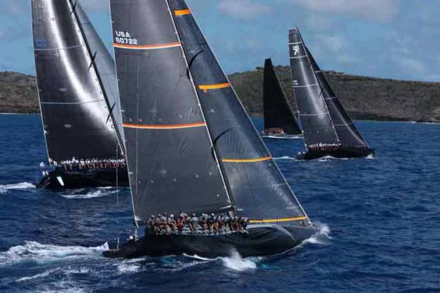 The Maxi 72 Proteus – with Gordon Maguire aboard, she was leading IRC Corrected in the RORC Caribbean 600 when she had to retire with damage after nine hours of racing