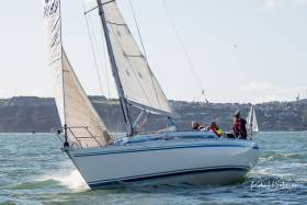 Kieran O&#039;Brien&#039;s MG335 Magnet was dismasted in today&#039;s RCYC Winter League Race