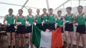 Ireland&#039;s winning junior eight at the Home International Regatta in 2015. 