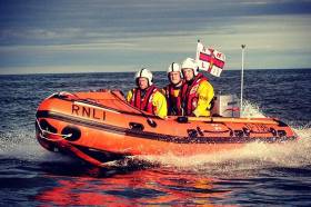 Howth inshore lifeboat – The inflatable rescue craft is highly manoeuvrable and specifically suited to surf, shallow water and confined locations