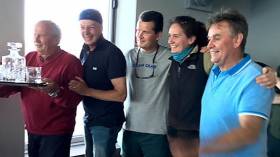 Henry Leonard&#039;s Leuwin crew from the Royal Irish Yacht Club were the winners of the annual Sigma 33 race to Greystones today