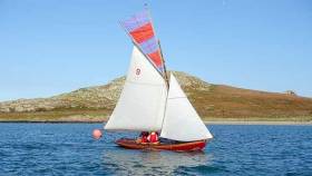 Howth 17 sailing at Howth Yacht Club&#039;s Autumn League. The series finished in superb weather yesterday