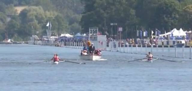 Sadhbh O'Connor and Natalie Long race Grace Prendergast and Kerri Gowler at Henley