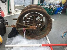 The telegraph was recovered in a supervised dive off Kinsale on Tuesday 25 July