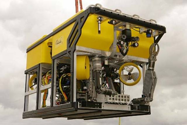The ROV has high definition cameras, powerful lighting, robotic arms, and has been fitted with other specialist equipment to assist with the operation