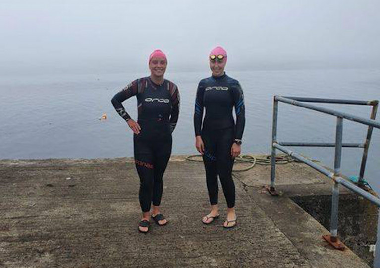 Carol Commons and Laura O’Hara completed their 13km distance in Kilcummin, Co Mayo