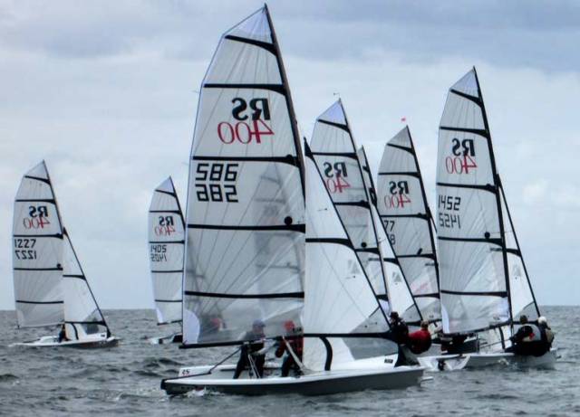 An RS400 start in Galway Bay