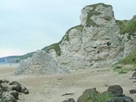 Whiterocks cliffs and beach at Portrush