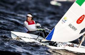Ireland&#039;s Annalise Murphy is lying second overall at the Rio Games