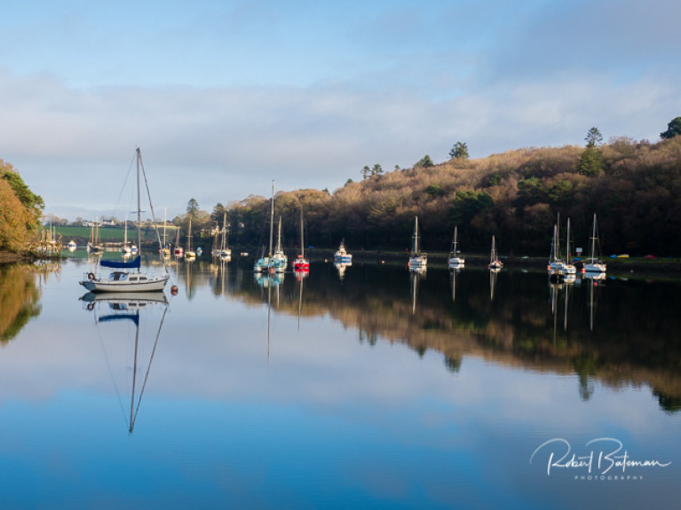 A year end boating scene at Drake's Pool in Cork Harbour