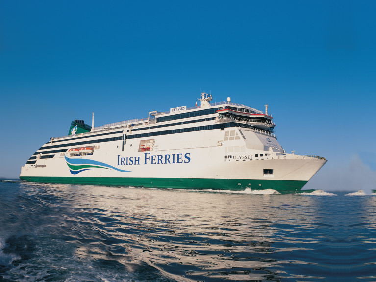 Irish Ferries&#039; car carryings during 2020 were down by 65.8% to 137,100 cars. Above Ulysses on Dublin Bay, AFLOAT adds during its delivery voyage /maiden arrival to Dublin Port on 4th March 2001. This month also marks its 20th year operating on the core Irish Sea route of Dublin-Holyhead. The custom Finnish built cruiseferry, has recently returned to service following a routine overhaul dry-docking at Cammell Laird, Birkenhead on Merseyside. Taking its place was W.B.Yeats which has since resumed Dublin-Cherbourg duties.