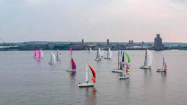 Light winds for the Midnight Race in Liverpool last year
