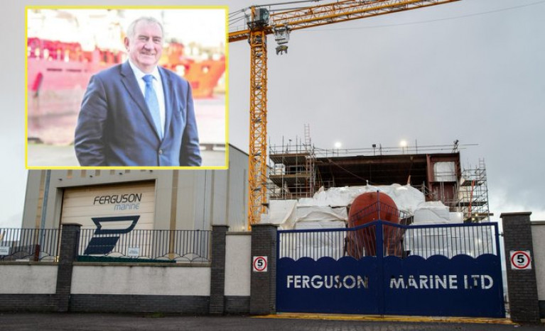 At the Scottish state-owned shipyard of Ferguson Marine, chairman Alistair Mackenzie who was at the centre of the ferry fiasco has stepped down