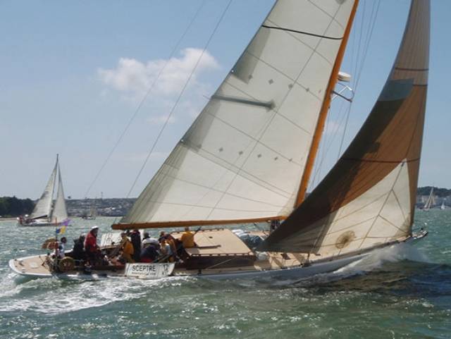 The International 12 Metre Sceptre – America’s Cup Challenger in 1958 – will be in the fleet celebrating the Royal Ulster YC’s 150th Anniversary at Belfast Lough on Saturday June 25th