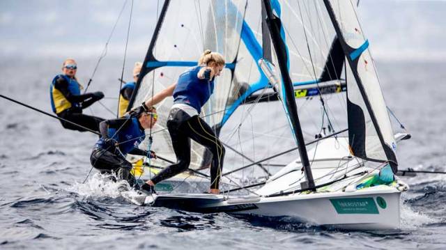 Royal Irish Yacht Club's Saskia Tidey Continues to Lead Team GB 49erFX Hopes in Palma